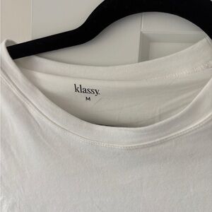 Klassy Network White Short Sleeve Tee